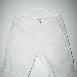 Calvin Klein white jean Bermuda shorts man